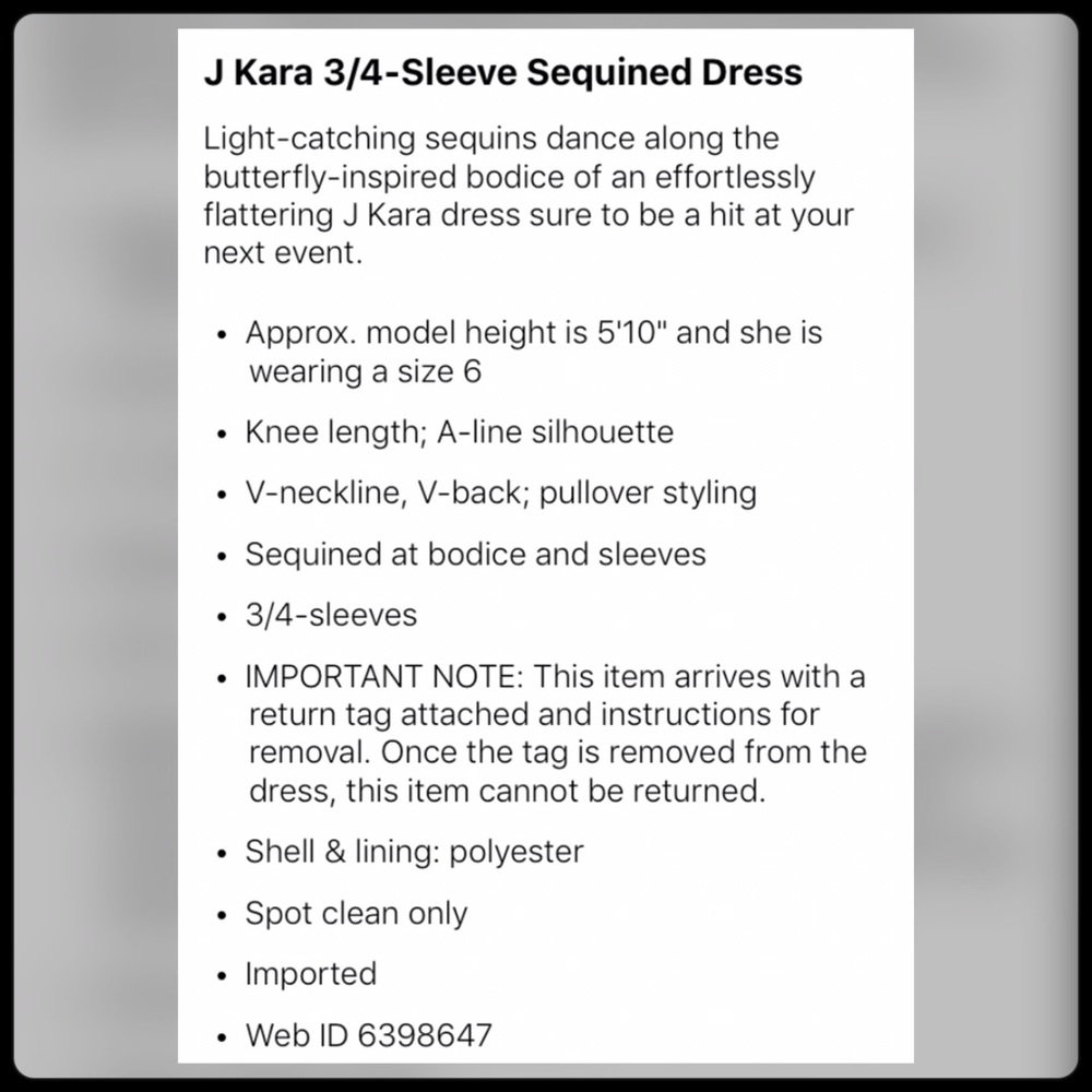 J Kara Sequin Dress - Picture 8 of 12